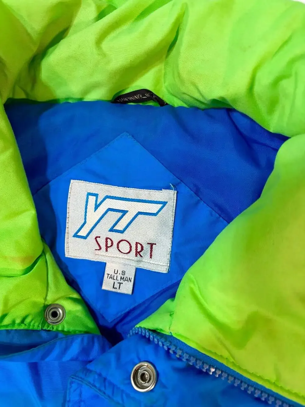 Vintage 90s YT Sport Colorblock Puffer Ski Jacket